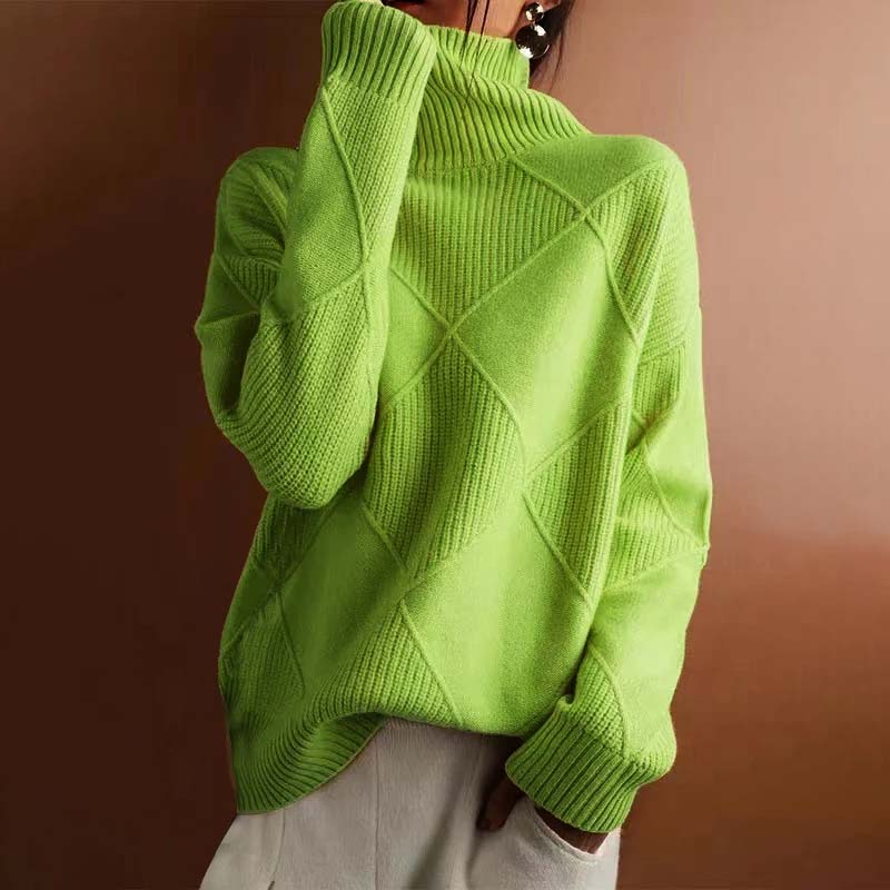 Maison™ | Textured Turtleneck Knit Sweater