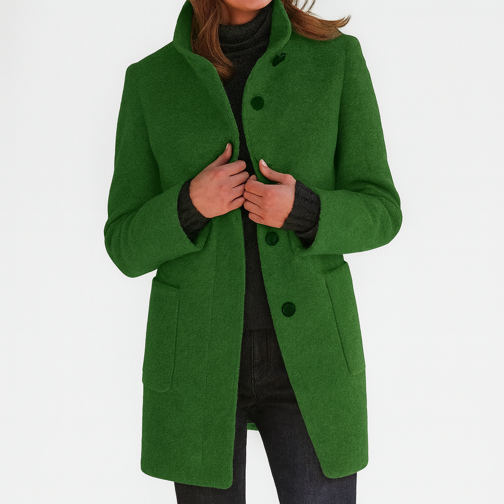 Maison | Ladies Coat with High Collar