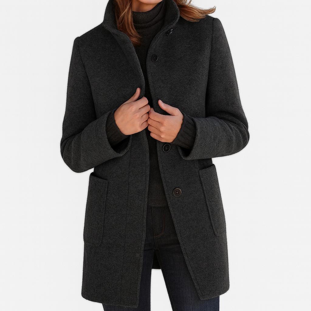 Maison | Ladies Coat with High Collar