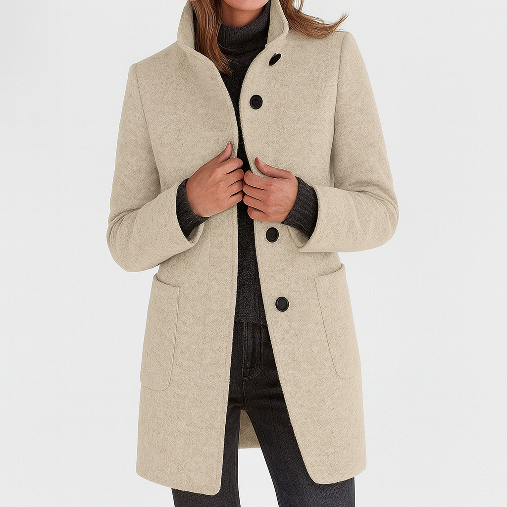 Maison | Ladies Coat with High Collar