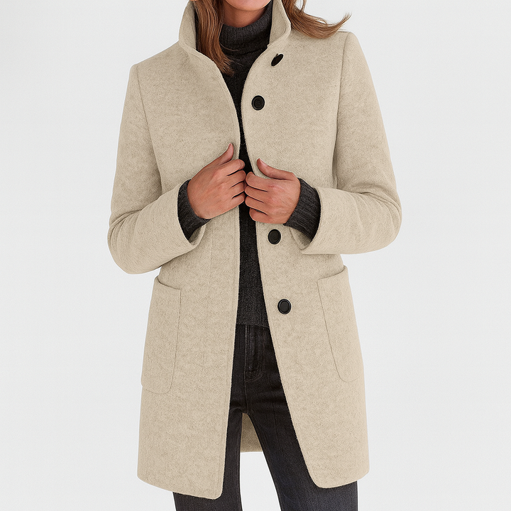 Maison | Ladies Coat with High Collar