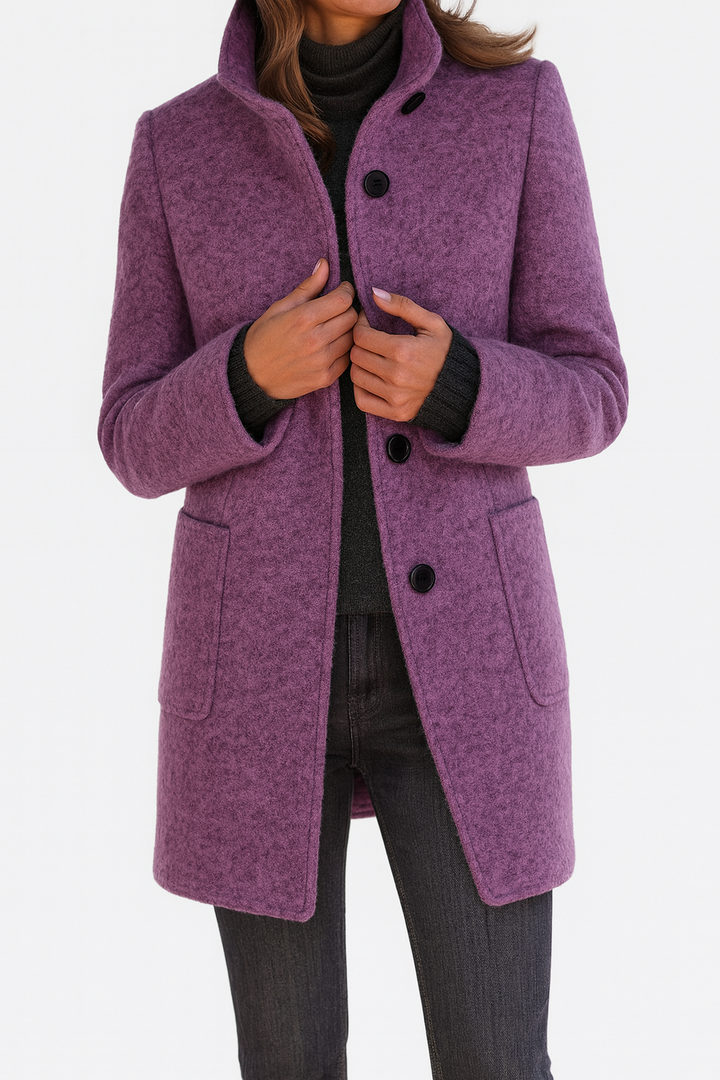 Maison | Ladies Coat with High Collar