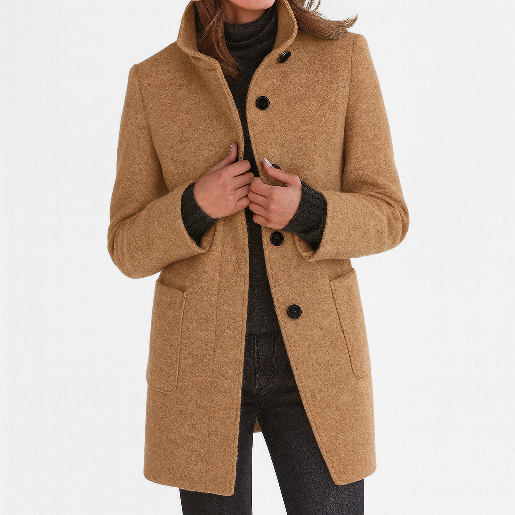 Maison | Ladies Coat with High Collar