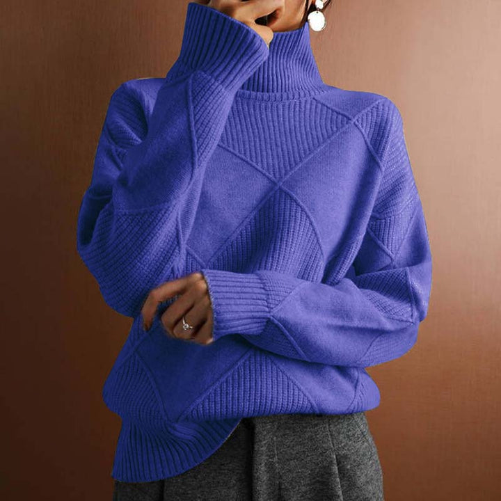 Maison™ | Textured Turtleneck Knit Sweater