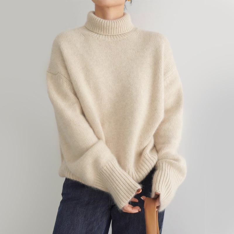 Soft Knit Turtleneck Sweater for Women